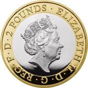 2 Pounds - Elizabeth II Royal Air Force Badge; Silver Piedfort, United Kingdom, 2018 obverse image