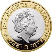 2 Pounds - Elizabeth II RAF Vulcan; Silver Proof obverse image