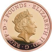 2 Pounds - Elizabeth II RAF Sea King; Gold Proof obverse image