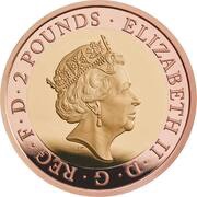 2 Pounds - Elizabeth II RAF Lightning II; Gold Proof obverse image