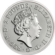 2 Pounds - Elizabeth II Tower Bridge; 1 oz Fine Silver obverse image