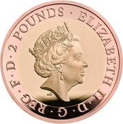 2 Pounds - Elizabeth II D-Day Anniversary; Gold Proof obverse image