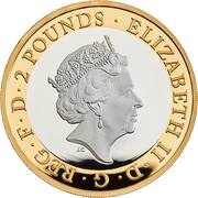 2 Pounds - Elizabeth II D-Day Anniversary; Silver Piedfort obverse image