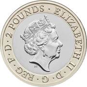 2 Pounds - Elizabeth II 5th Portrait; Samuel Pepys' Diary obverse image
