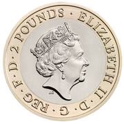 2 Pounds - Elizabeth II 5th portrait; Captain Cook - II obverse image