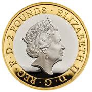 2 Pounds - Elizabeth II Captain Cook - II; Silver Proof obverse image
