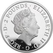 2 Pounds - Elizabeth II Yale of Beaufort; Silver Proof obverse image