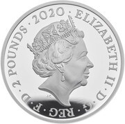 2 Pounds - Elizabeth II James Bond - I; Silver Proof obverse image