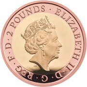 2 Pounds - Elizabeth II 75th VE Day; Gold Proof obverse image