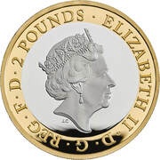 2 Pounds - Elizabeth II 75th VE Day; Silver Piedfort obverse image