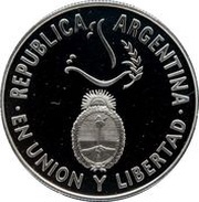 1 Peso 50th Anniversary of the UN obverse image
