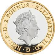 2 Pounds - Elizabeth II Agatha Christie; Silver Piedfort obverse image