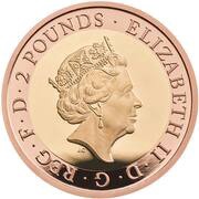 2 Pounds - Elizabeth II Captain Cook - III; Gold Proof obverse image