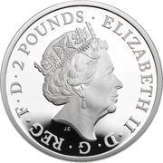 2 Pounds - Elizabeth II White Lion of Mortimer; Silver Proof obverse image