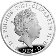 2 Pounds - Elizabeth II Alice's Adventures in Wonderland; Silver Proof obverse image