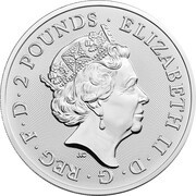 2 Pounds - Elizabeth II David Bowie; 1 oz Fine Silver obverse image