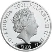 2 Pounds - Elizabeth II Mr Happy; Silver Proof obverse image