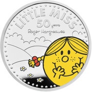 2 Pounds - Elizabeth II Little Miss Sunshine; Silver Proof, United Kingdom, 2021 reverse image