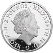 2 Pounds - Elizabeth II The Queen's Beasts Completer; Silver Proof obverse image