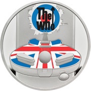 2 Pounds - Elizabeth II The Who; Silver Proof, United Kingdom, 2021 reverse image