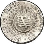 960 Réis - João Prince Regent Countermarked 8 Reales; Mato Grosso, Brazil, 1818 reverse image