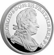 2 Pounds - Elizabeth II George I; Silver Proof, United Kingdom, 2022 reverse image