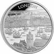 2 Pounds - Elizabeth II London; Silver Proof, United Kingdom, 2022 reverse image