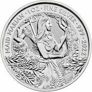 2 Pounds - Elizabeth II Maid Marian; 1 oz Fine Silver, United Kingdom, 2022 reverse image