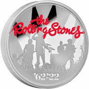 2 Pounds - Elizabeth II The Rolling Stones; Silver Proof, United Kingdom, 2022 reverse image