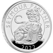 2 Pounds - Elizabeth II Seymour Panther; Silver Proof, United Kingdom, 2022 reverse image