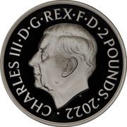 2 Pounds - Charles III Life and legacy of the Queen; Silver Proof obverse image