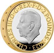 2 Pounds - Charles III Flying Scotsman Centenary; Silver Piedfort obverse image
