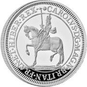 2 Pounds - Charles III Charles I; Silver Proof, United Kingdom, 2023 reverse image