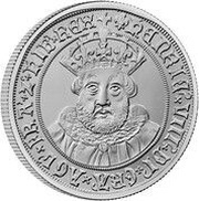 2 Pounds - Charles III Henry VIII; Silver Proof, United Kingdom, 2023 reverse image