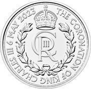 2 Pounds - Charles III Coronation; 1 oz Fine Silver, United Kingdom, 2023 reverse image
