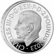 2 Pounds - Charles III Hogwarts; Silver Proof obverse image