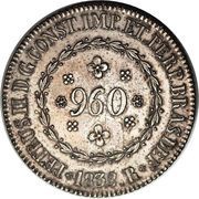 960 Réis - Pedro II obverse image