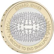 2 Pounds - Charles III Edward Jenner, United Kingdom, 2023 reverse image