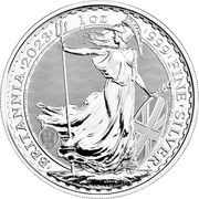2 Pounds - Charles III Coronation; 1 oz Fine Silver, United Kingdom, 2023 reverse image