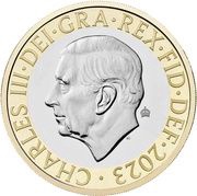 2 Pounds - Charles III National Flowers obverse image