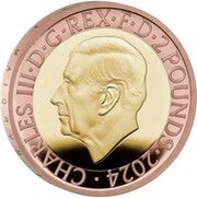 2 Pounds - Charles III National Gallery; Gold Proof obverse image