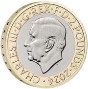 2 Pounds - Charles III National Gallery obverse image