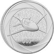 2 Pounds - Charles III Bond Films of the 1980s; Silver Proof, United Kingdom, 2024 reverse image