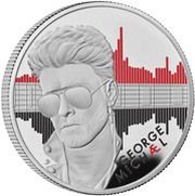 2 Pounds - Charles III George Michael; Silver Proof, United Kingdom, 2024 reverse image