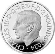 2 Pounds - Charles III Robin Hood; Silver Proof obverse image