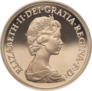 5 Sovereigns - Elizabeth II 2nd portrait obverse image