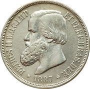 1000 Réis - Pedro II obverse image