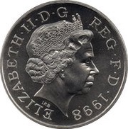 5 Pounds - Elizabeth II 4th portrait; Prince Charles' 50th Birthday obverse image
