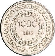 1000 Réis 400th Anniversary of the Discovery reverse image