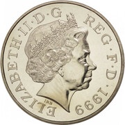 5 Pounds - Elizabeth II 4th portrait; Diana, Princess of Wales obverse image